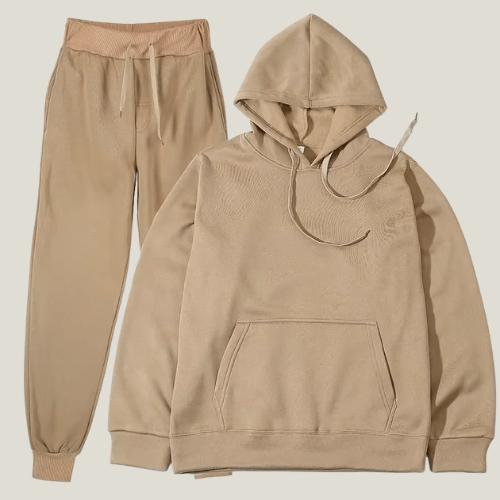 Matching Tracksuit Set Brown