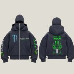 Monster Energy Drink Hoodie Dark Grey
