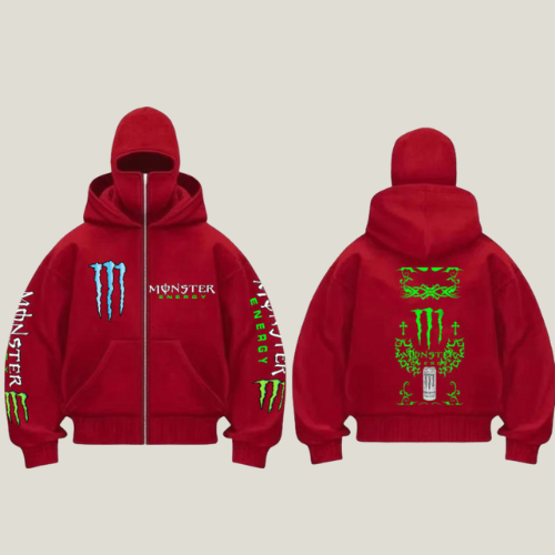Monster Energy Drink Hoodie Red