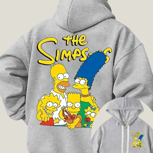 Simpsons Hoodie Grey