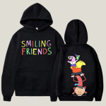 Smiling Friends Hoodie Black