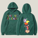 Smiling Friends Hoodie Green