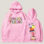 Smiling Friends Hoodie Pink