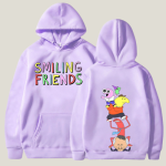 Smiling Friends Hoodie Purple