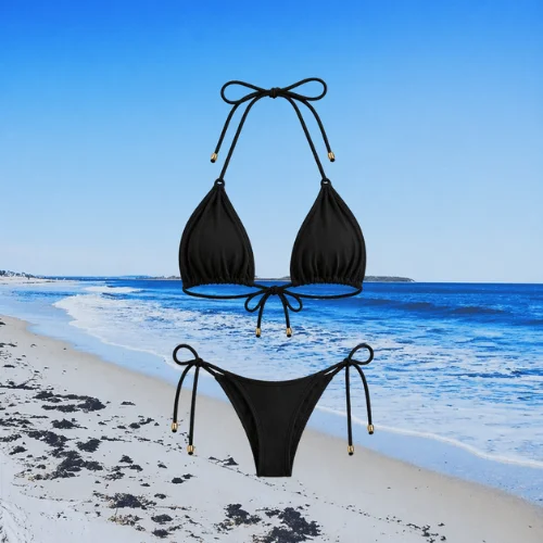 Black Hot Micro String Bikini