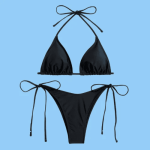 Black Micro String Bikini