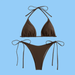 Chocolate Brown Triangle String Bikini