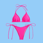 Classic Triangle String Bikini Pink