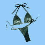 Emerald Green Micro String Bikini