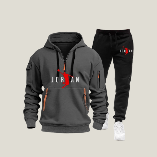 Jordan Tracksuit in Dark Grey and Black