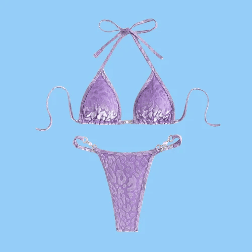 Lavender Micro String Bikini
