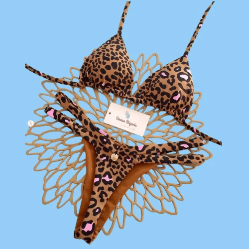 Leopard Print Micro String Bikini