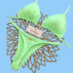 Lime Green Brazilian String Bikini