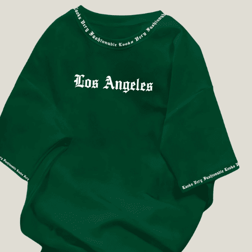 Los Angeles Oversized T-Shirt Green