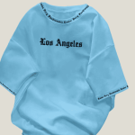 Los Angeles Oversized T-Shirt Sky Blue