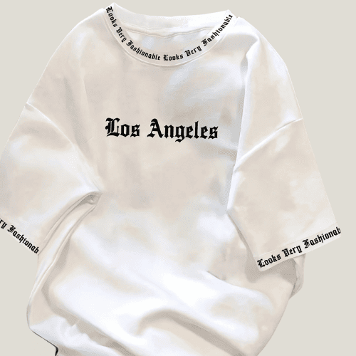 Los Angeles Oversized T-Shirt White