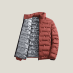 Man Hiking Down Jacket Rust Red