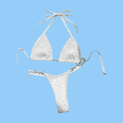 Micro Triangle String Bikini White