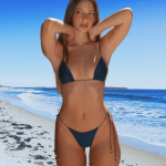 Navy Micro String Bikini