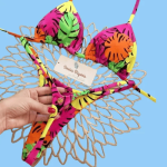 Tropical Print Micro String Bikini