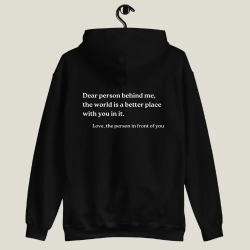 Dear Person Behind Me Original Hoodie Black