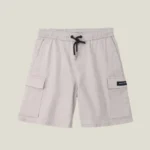 Mens Cargo Shorts Light Grey