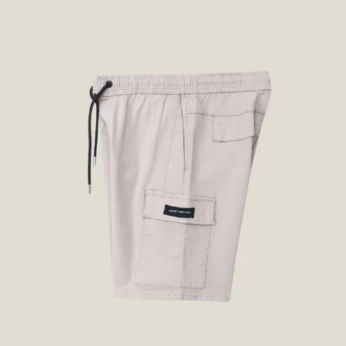 Mens Cargo Shorts Light Grey